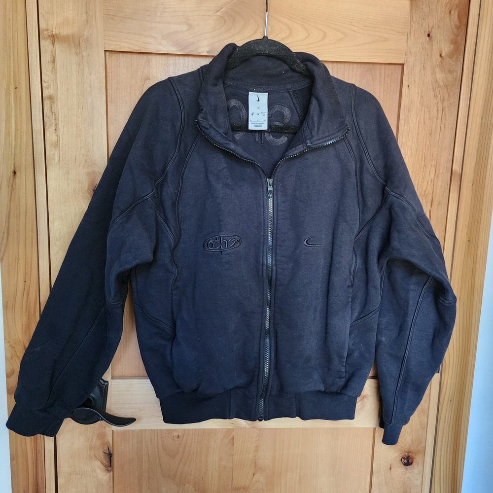 Nike x Off-White MC Track Jacket Black DV4389-010 Men's Small Virgil‎ Abloh